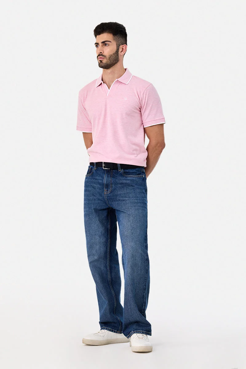 سنيتش Constrast Tipping Pique Polo T-Shirt